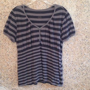 COPY - Momento Striped Top with Buttons | XL